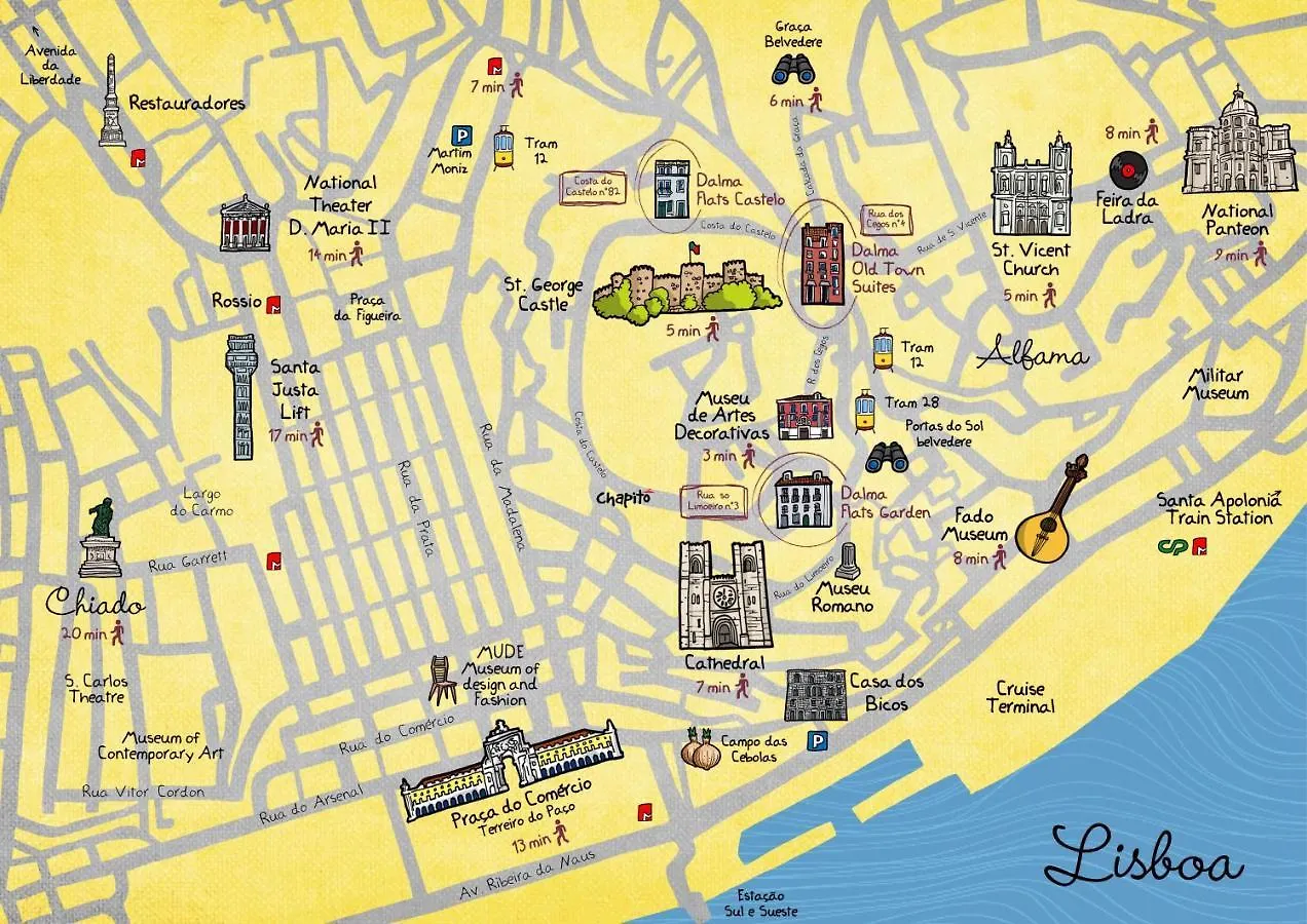 Апарт-отель Апарт отель Dalma Old Town - Castelo Лиссабон
